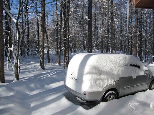 雪を被ったマイカー　2010年2月2日