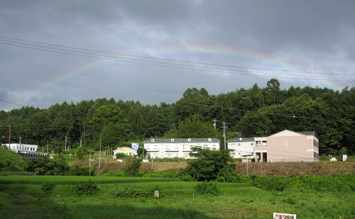 茅野市豊平から見た虹 2009年8月2日午後5時頃