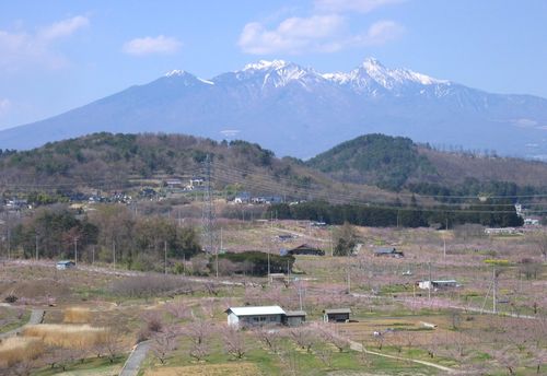 新府城址から見た八ヶ岳連峰 2009.4.7