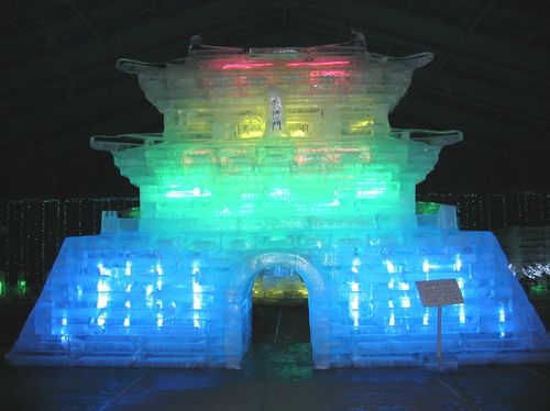 白樺湖氷燈祭・南大門 2009.2.7
