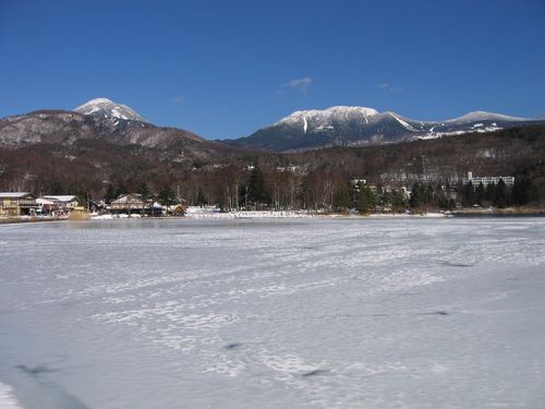 蓼科湖と蓼科山・北横岳 2009年1月25日