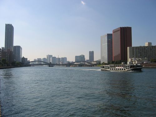 勝鬨橋と隅田川　2008年11月13日