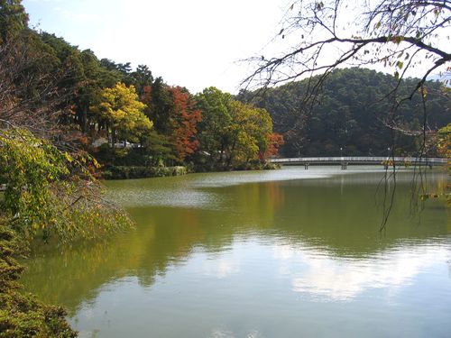 臥竜公園の竜ヶ池＠須坂市 2008.10.29