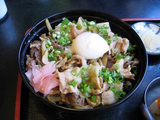 みそすき焼き丼＠松葉屋そば店 2008.10.29