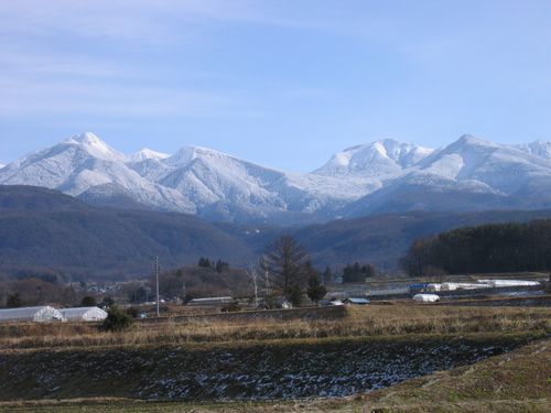 蓼科の里から見た八ヶ岳連峰　07.12.19