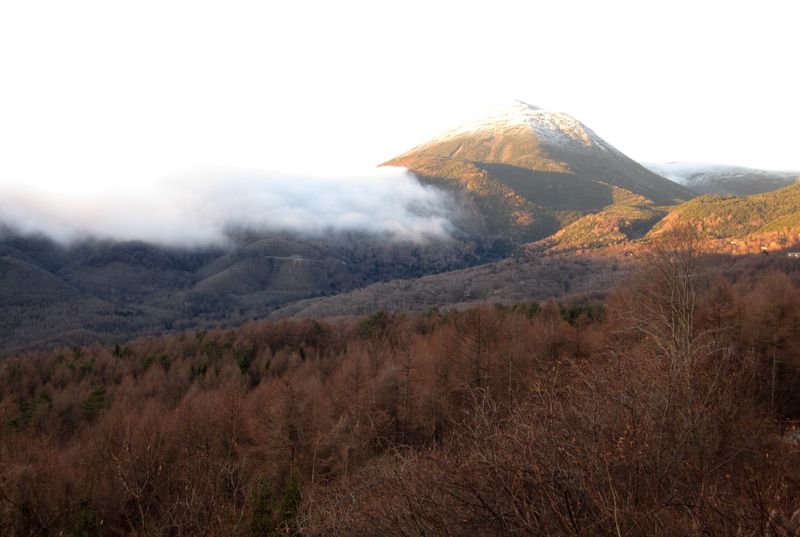 夕暮れ時の蓼科山　2010.11.23